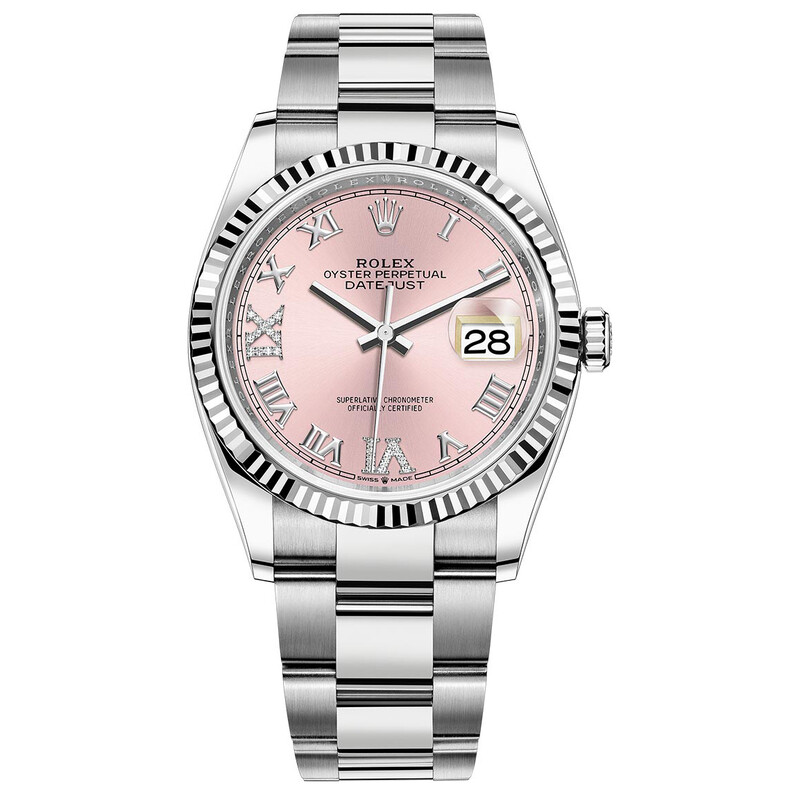 Rolex Datejust 36mm Pink w/Diamonds