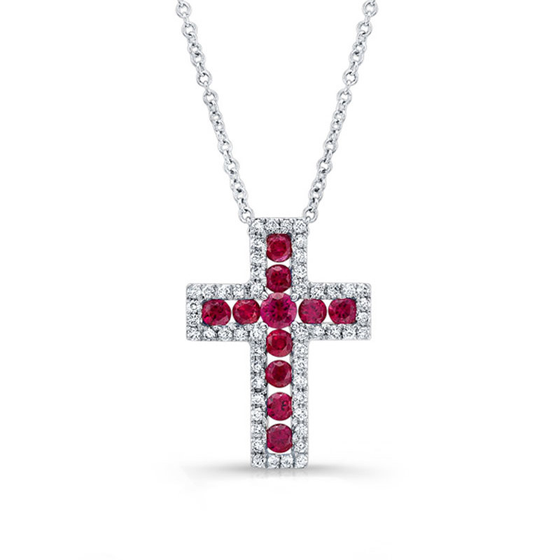 Ruby and Diamond Cross